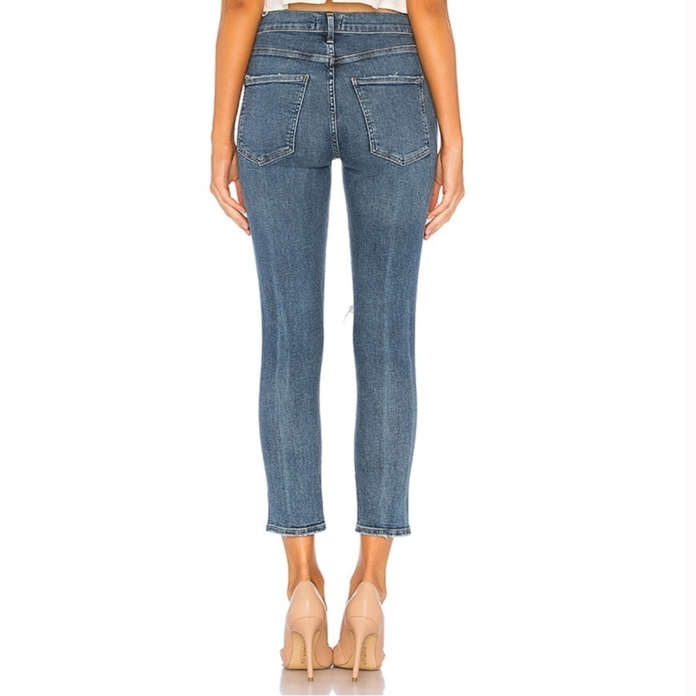 NWT AGOLDE Sophie High Rise Skinny Crop Jeans in Spite Sz 29 - Picture 2 of 2